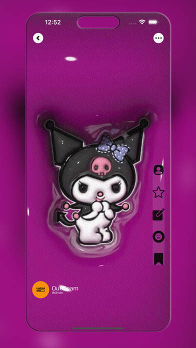 Screenshot #1 pour Funny 3D Kuromi Wallpaper 4k