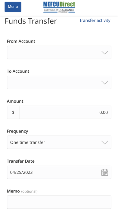 Screenshot #2 pour MEFCUDirect Mobile
