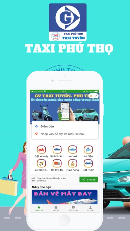 Taxi Phú Thọ: Xe công nghệ