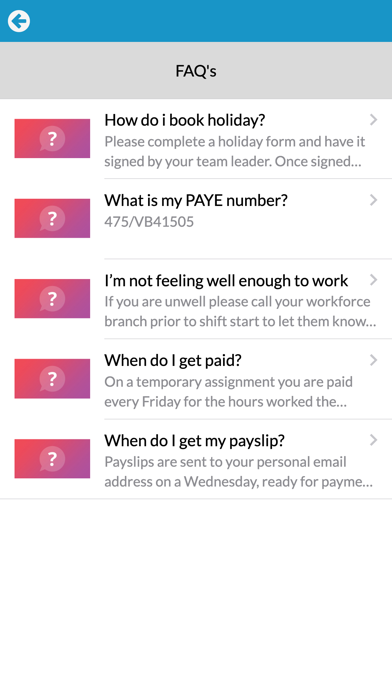 Workforce Staffing Worker Hub Screenshot