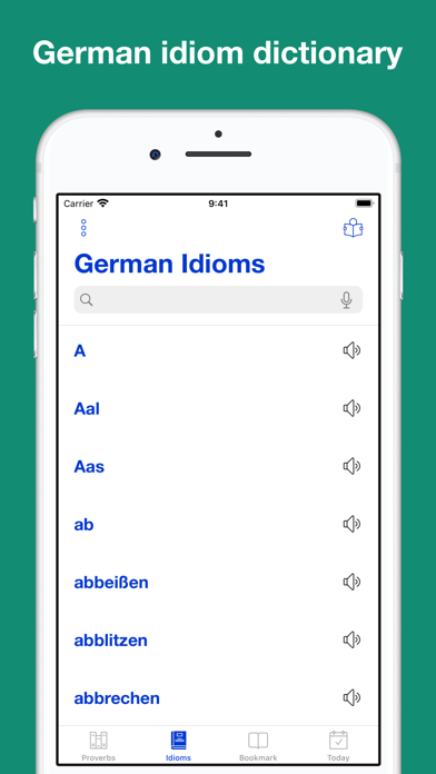 German Proverbs and Idioms Screenshot