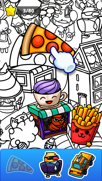 Sticker Puzzle - Coloring Game Screenshot