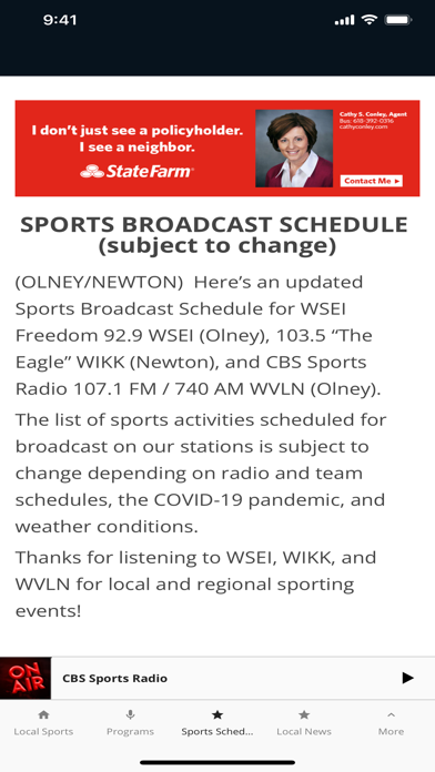 WVLN 740 AM & 107.1 FM Screenshot