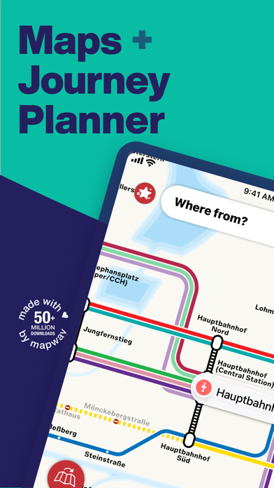Hamburg Metro - Map & Route Screenshot