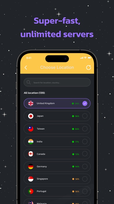 Stellar VPN: Freedom Protect Screenshot