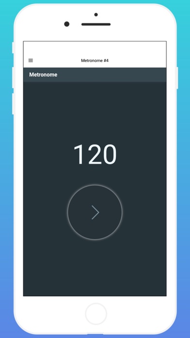 Metronome App. Screenshot