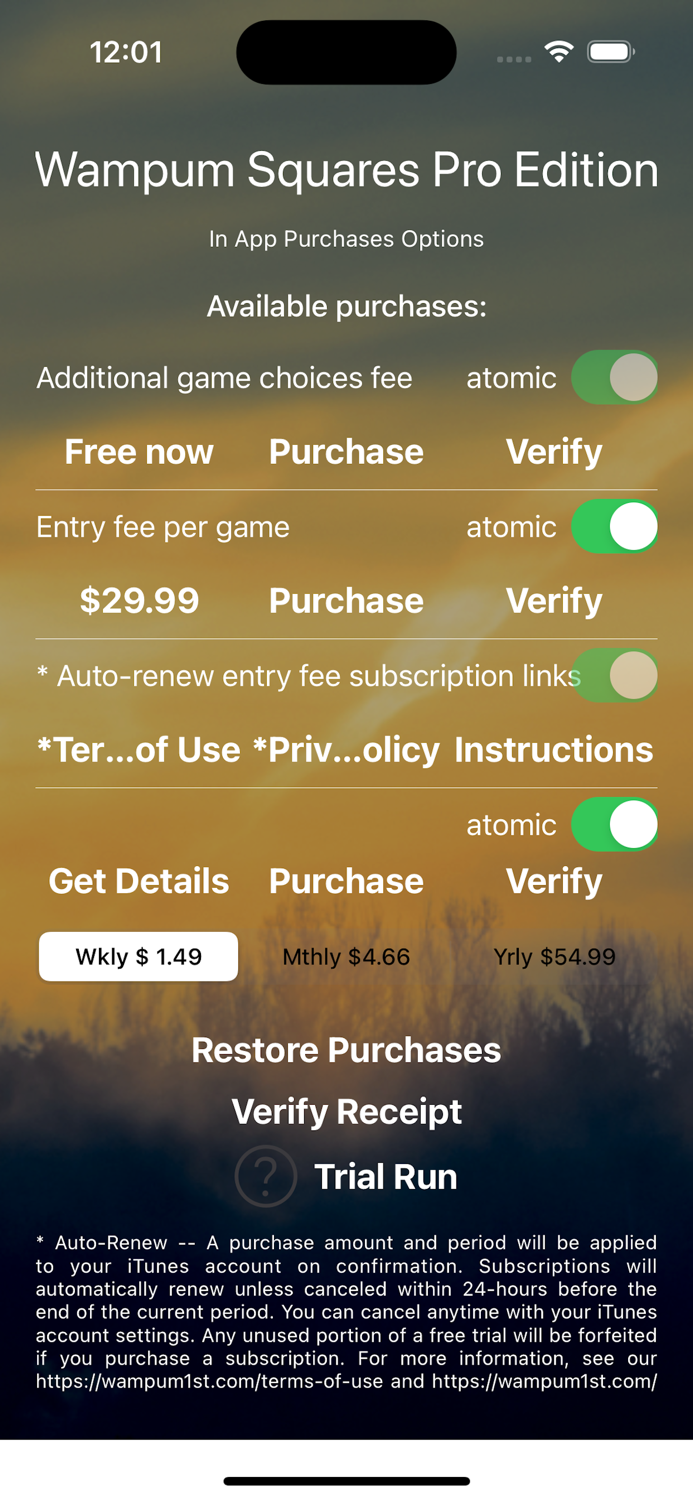 Wampum1st Squares Pro Edition