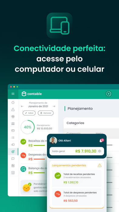 Contable - Finanças Pessoais Screenshot