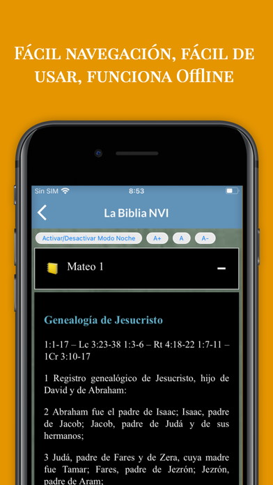 Biblia NVI en Español Screenshot