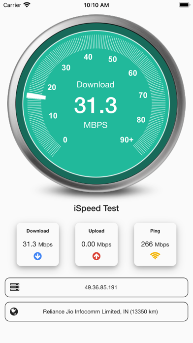 Screenshot #2 pour iSpeed Test