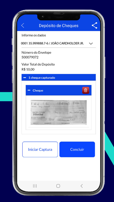 Banrisul Depósito de Cheques Screenshot