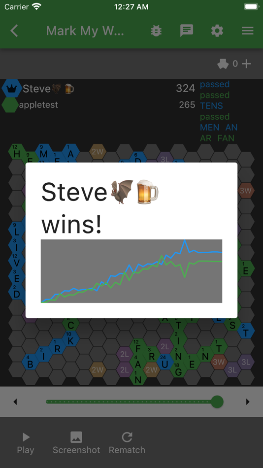 #3. Mark My Words - Word Game (iOS) 由: Steven Shipman