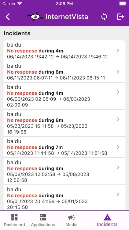 internetVista monitoring screenshot-3