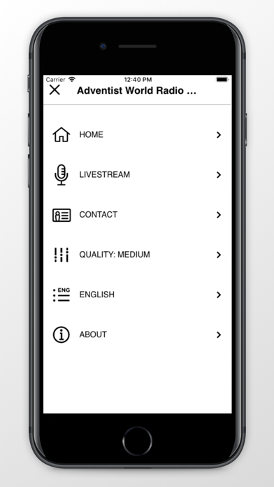Adventist World Radio SIDmedia Screenshot