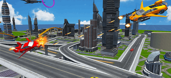 Futuristic Flying Car 2018