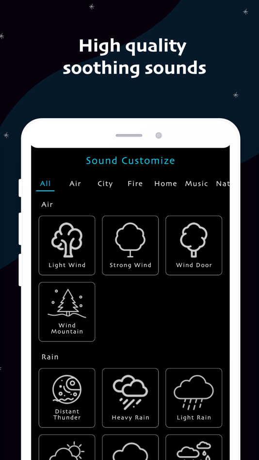 #5. Sleep Sounds - relaxing sounds (iOS) 由: Gorasiya Vishal Nanjibhai