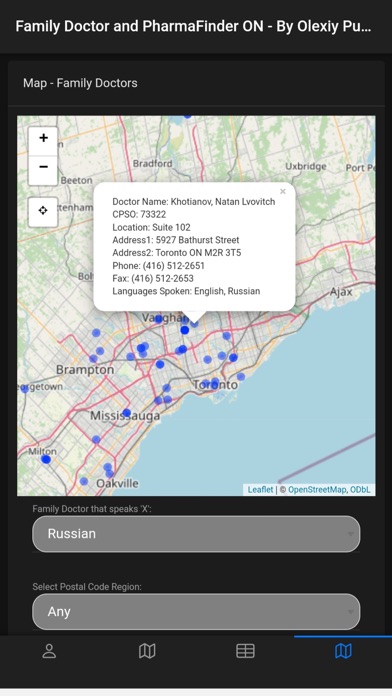 Doctor and Pharmafinder ON Screenshot