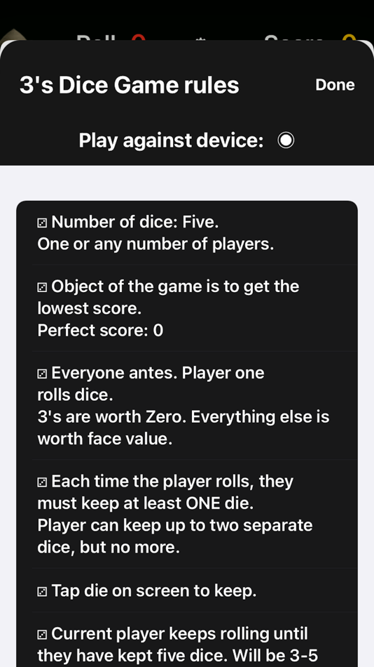 #4. Roller Dice (iOS) 由: Daniel Payne