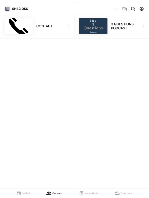 Southern Hills Baptist OKC iPad screenshot 2 - Lifestyle app