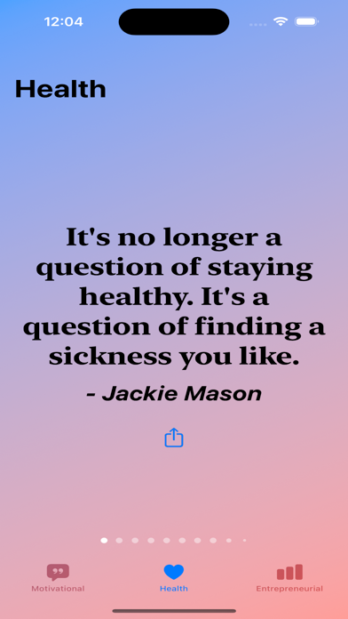 Sensible Quotes iPhone screenshot 1 - Lifestyle app