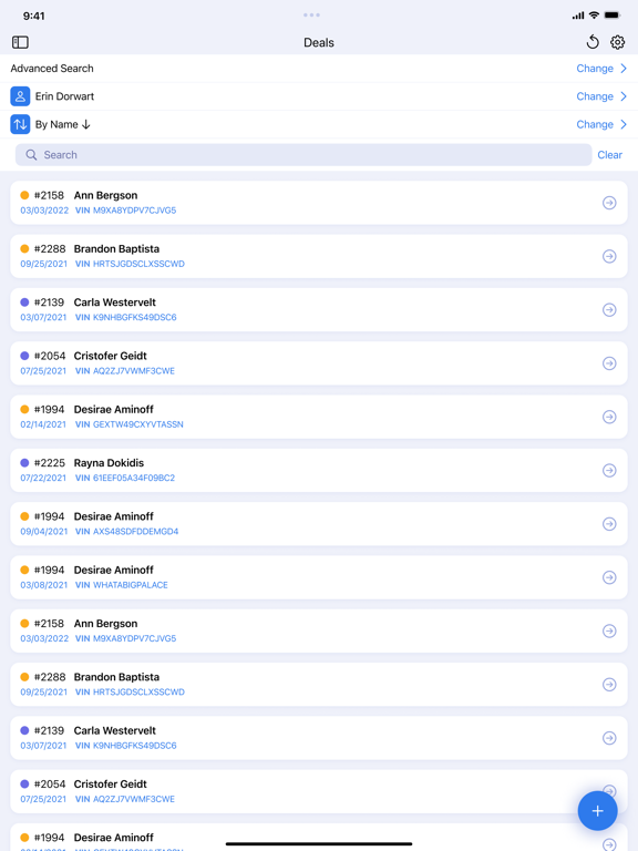 Management CRM iPad screenshot 2 - Business app