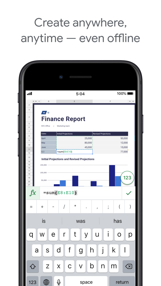 #3. Google Sheets (iOS) Podle: Google
