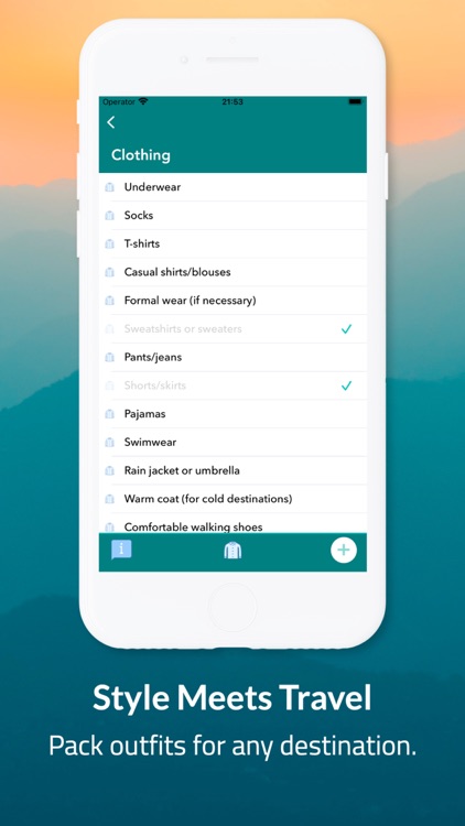 Packing Checklist: Pack&Go