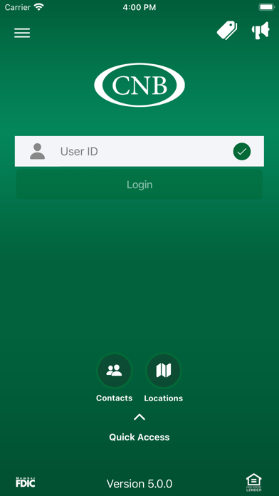 Community Neighbor Bank Mobile Screenshot