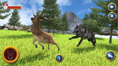 Wolf Simulator: Wild Wolf Game Screenshot