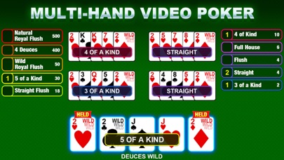 Video Poker Game: Multi Casino Screenshot
