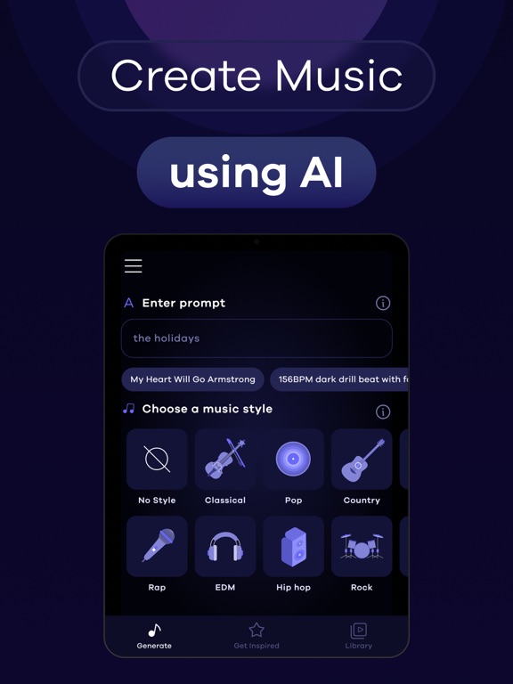 Melodia - AI Music Generator screenshot 2