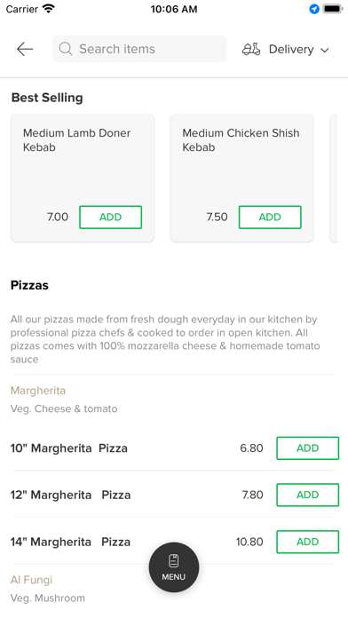 Warwick Pizzeria Kebab House Screenshot