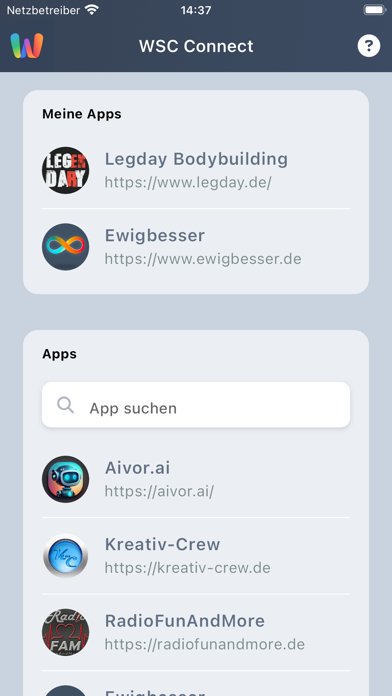 WSC-Connect Screenshot