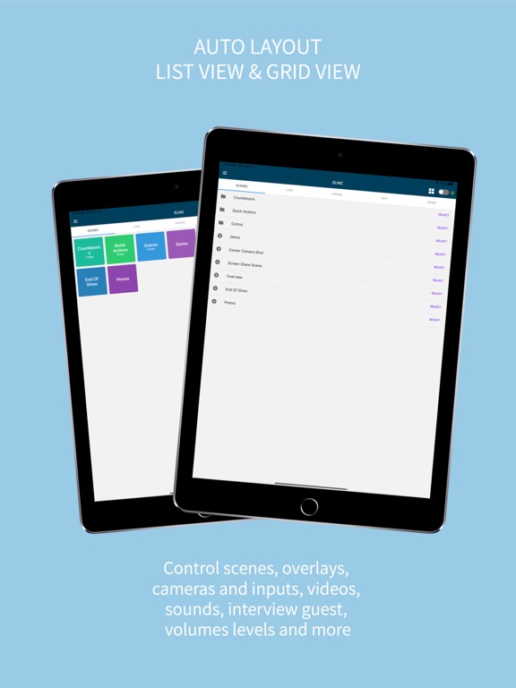ELMC for Ecamm Live iPad screenshot 1 - Productivity app