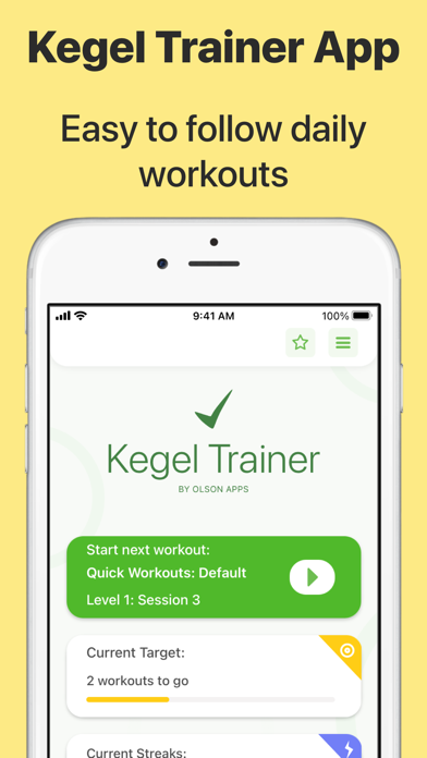 Kegel Trainer PFM Exercises Screenshot 1 - AppWisp.com Kegel Trainer PFM Exercises Screenshot 1 - AppWisp.com