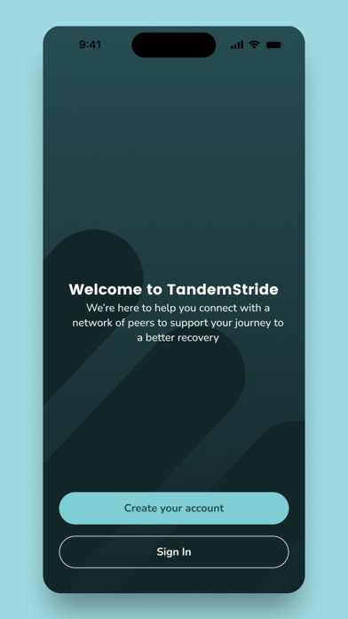 TandemStride iPhone screenshot 1 - Health & Fitness app