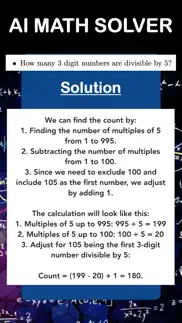pi - math ai solver iphone screenshot 1