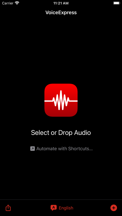 VoiceExpress: Audio to Text Screenshot