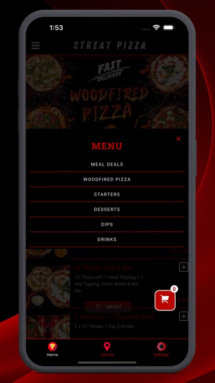 STREAT PIZZA APP