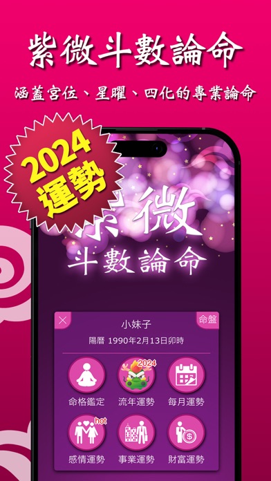 Screenshot #1 pour 紫微斗數論命：2024流年運勢解析大平台