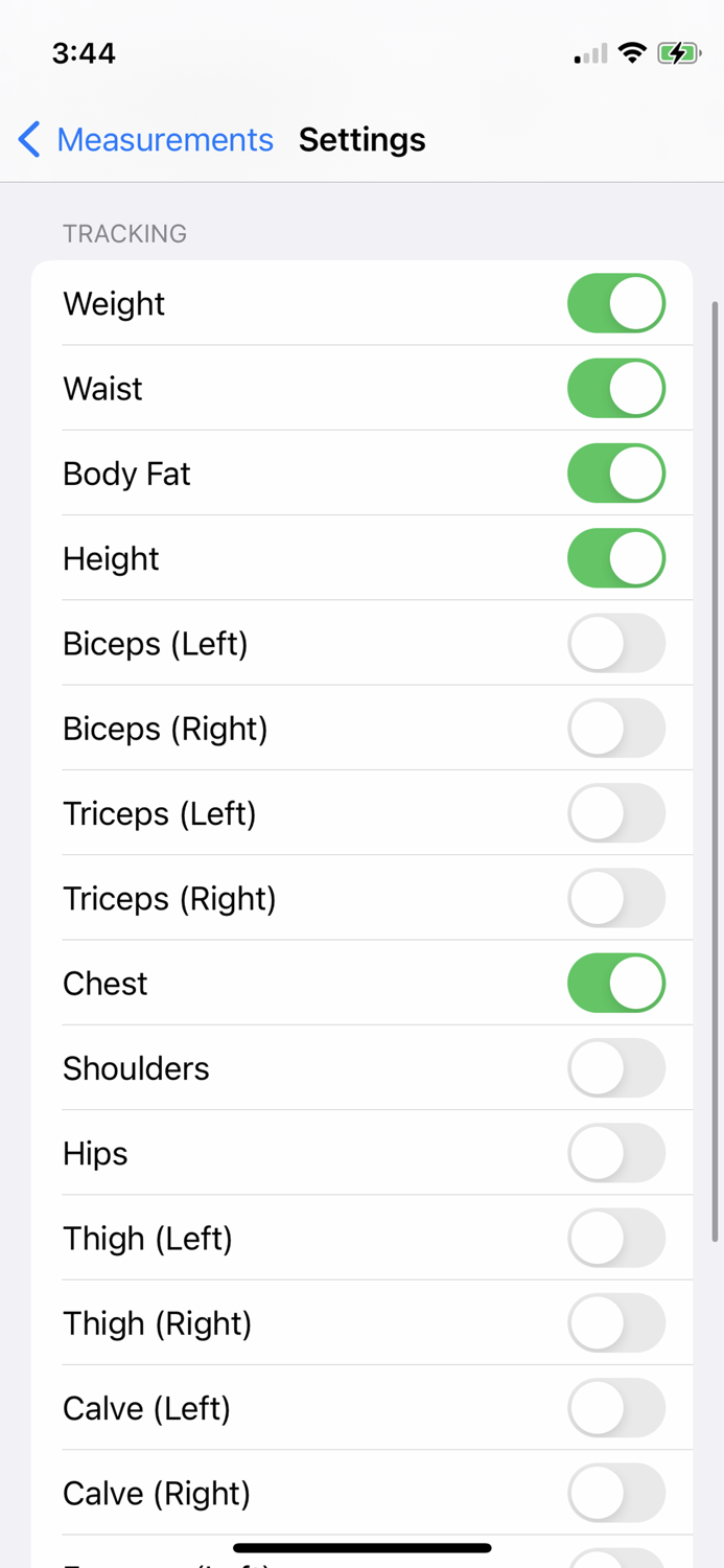 Body Measurement and Tracker