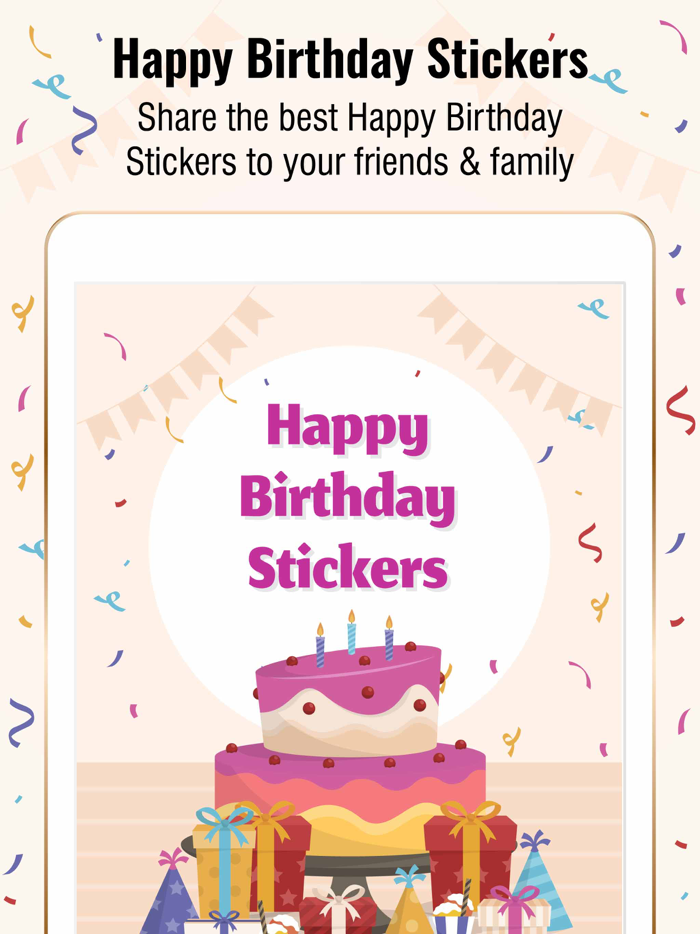 Birthday Wishes Stickers.