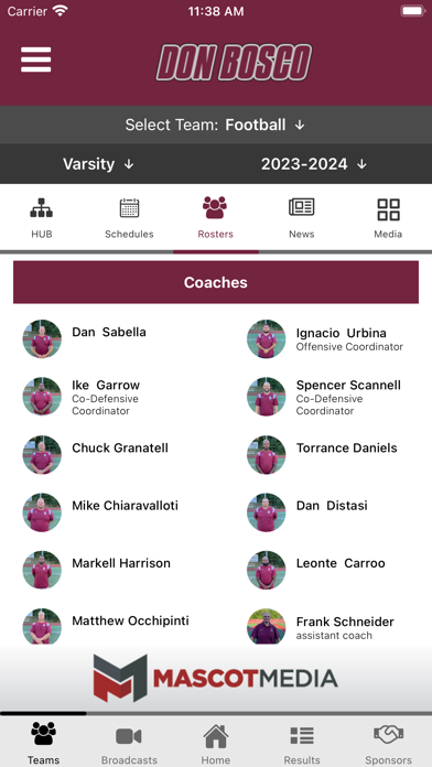 Don Bosco Prep Athletics Screenshot
