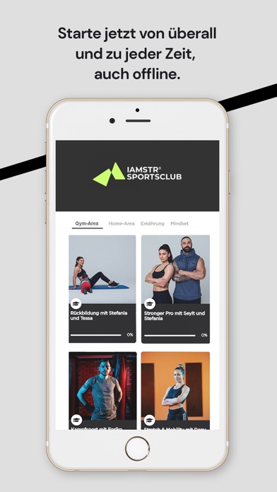 IAMSTRONGER: Fitness-App Screenshot