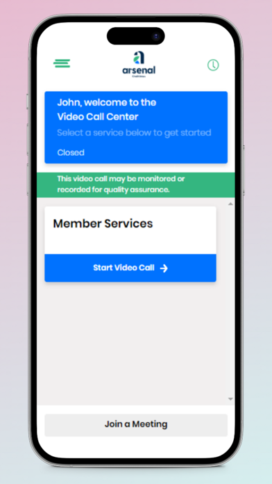 Arsenal Live Video Banking Screenshot
