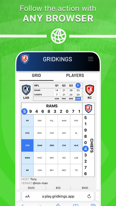 Grid Kings - Football Squares Screenshot
