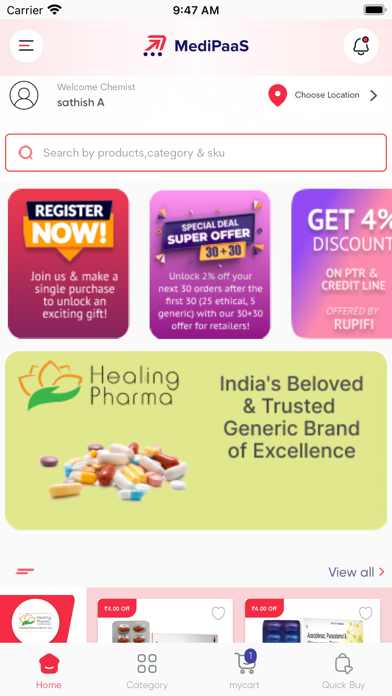 MediPaaS Chemist Screenshot
