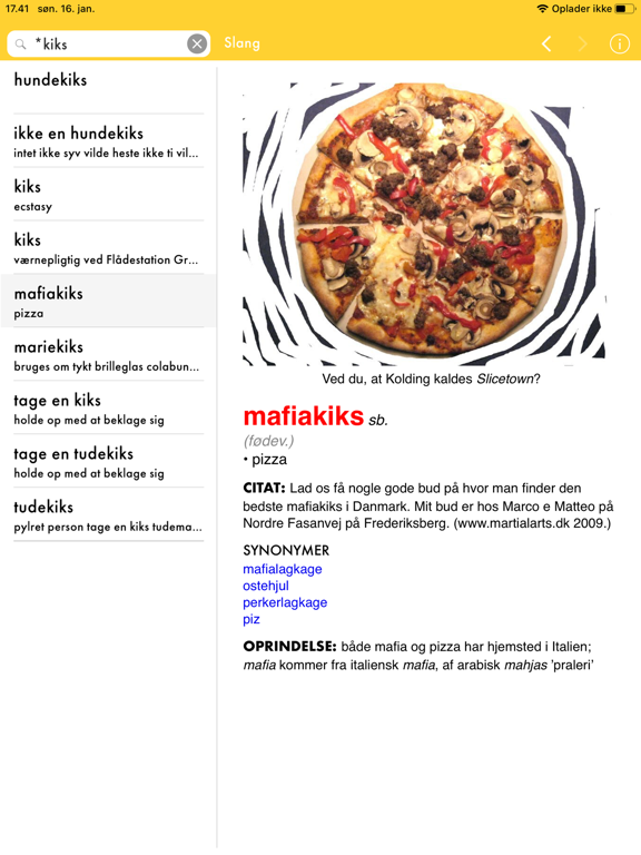 Screenshot #6 pour Dictionnaire de l’argot danois