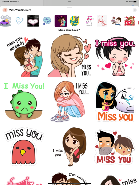 Screenshot #6 pour Miss You iStickers