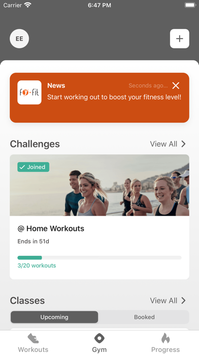Fy-Fit E-gym Screenshot